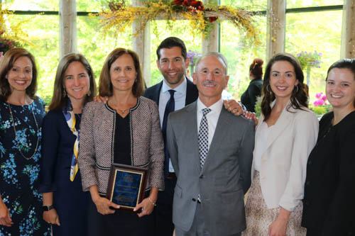 Members of Connecticut Wealth Management were recognized at the Bridge Family Center annual meeting in 2019